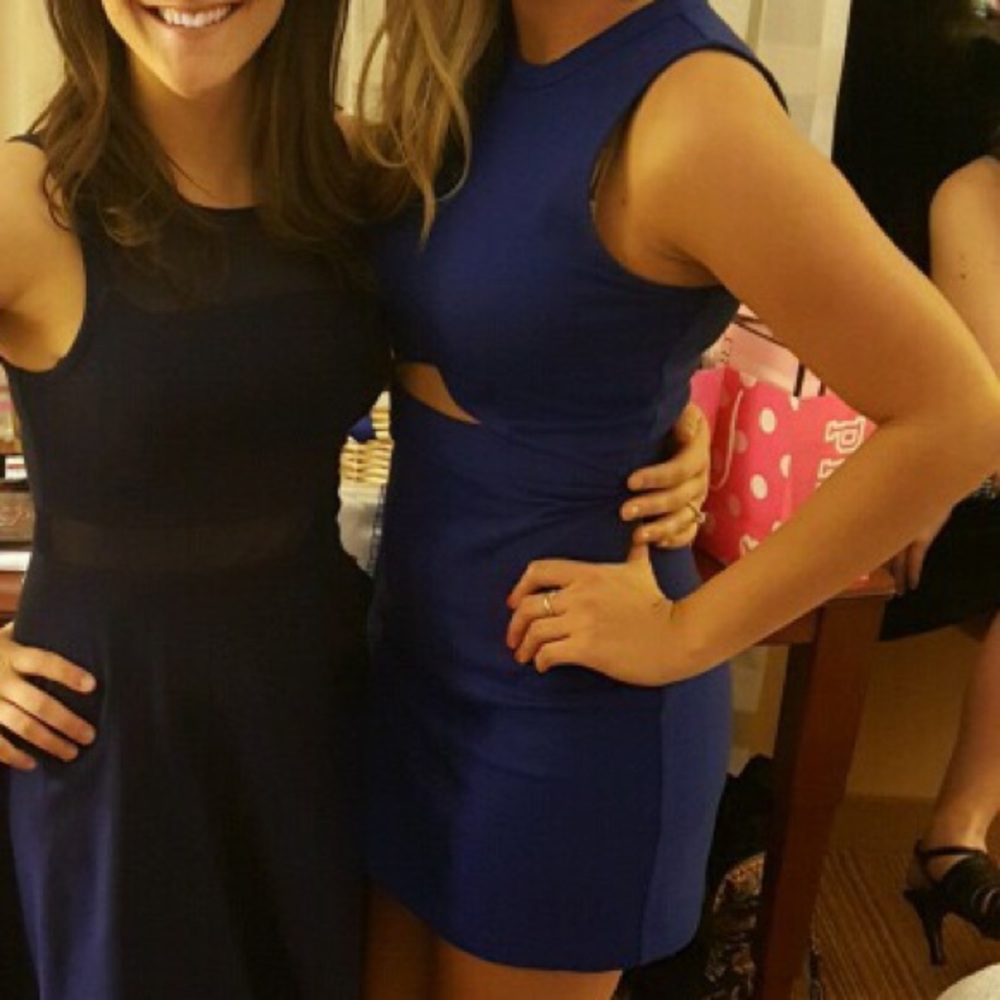 Blue Express Dress with sexy cutout Size 0